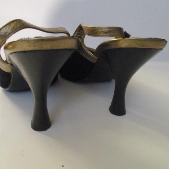 *Enzo Angiolini Black Suede Slingback Round Toe - Picture 9 of 10